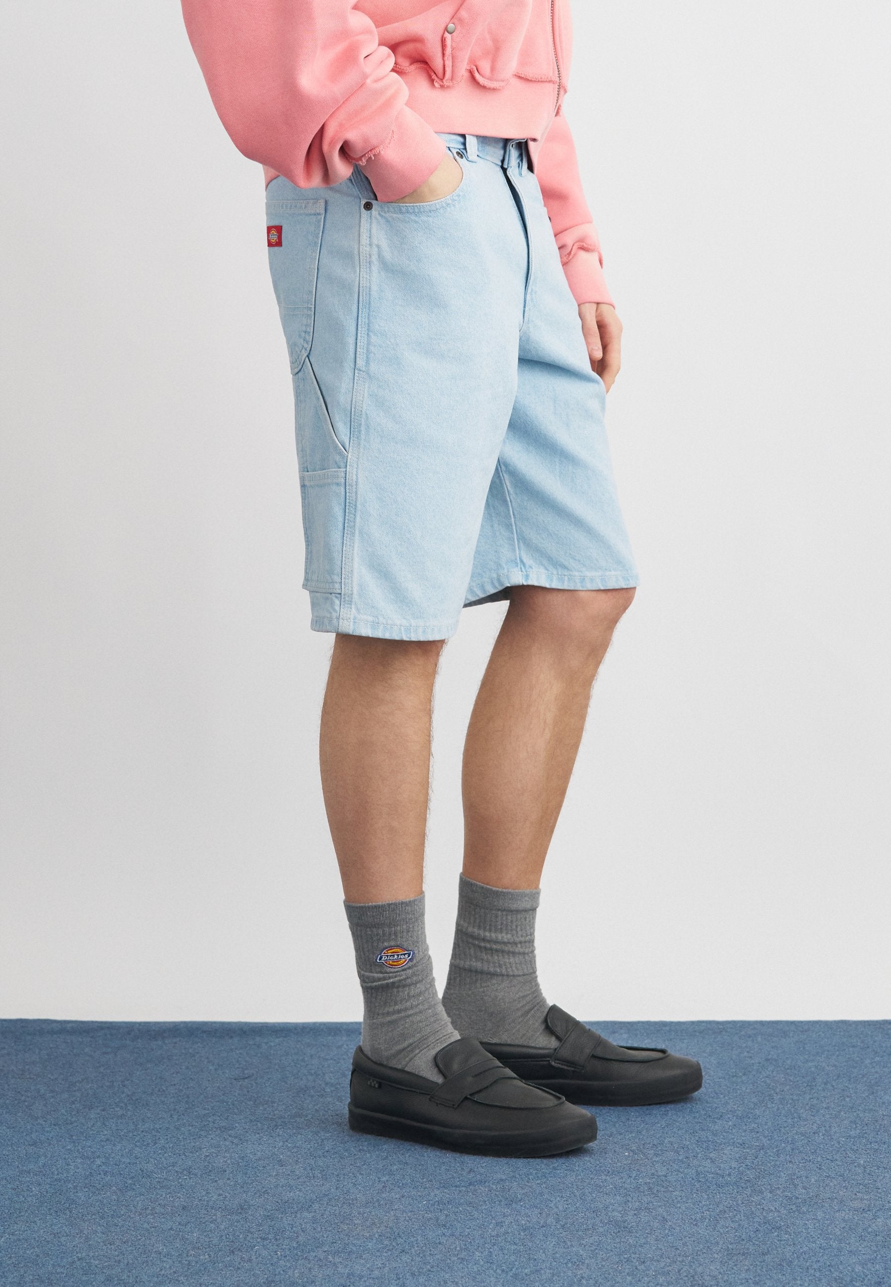 Jeansshort - light-blue denim