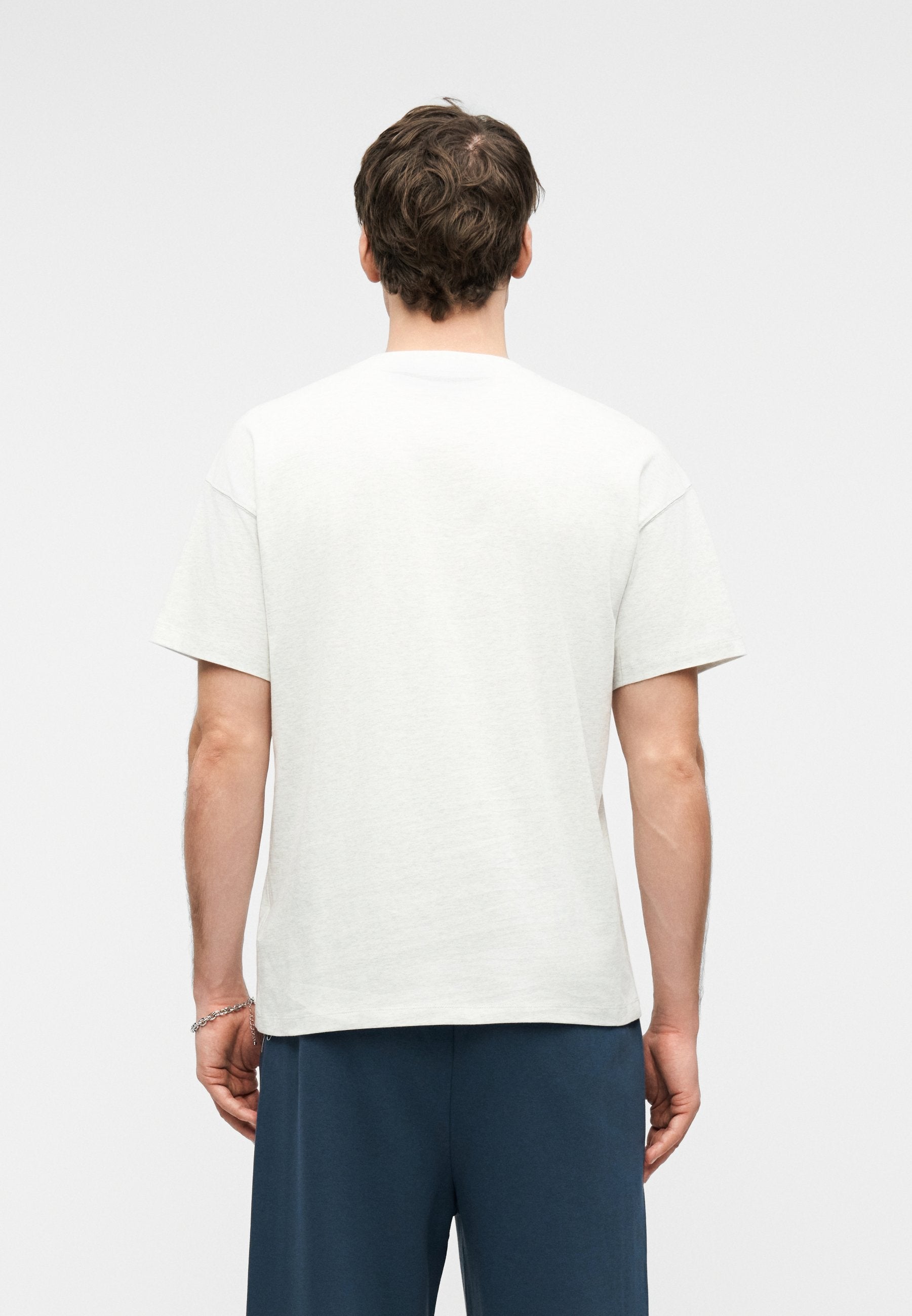 LINEAR GRAPHIC - T-shirt print - ash heather