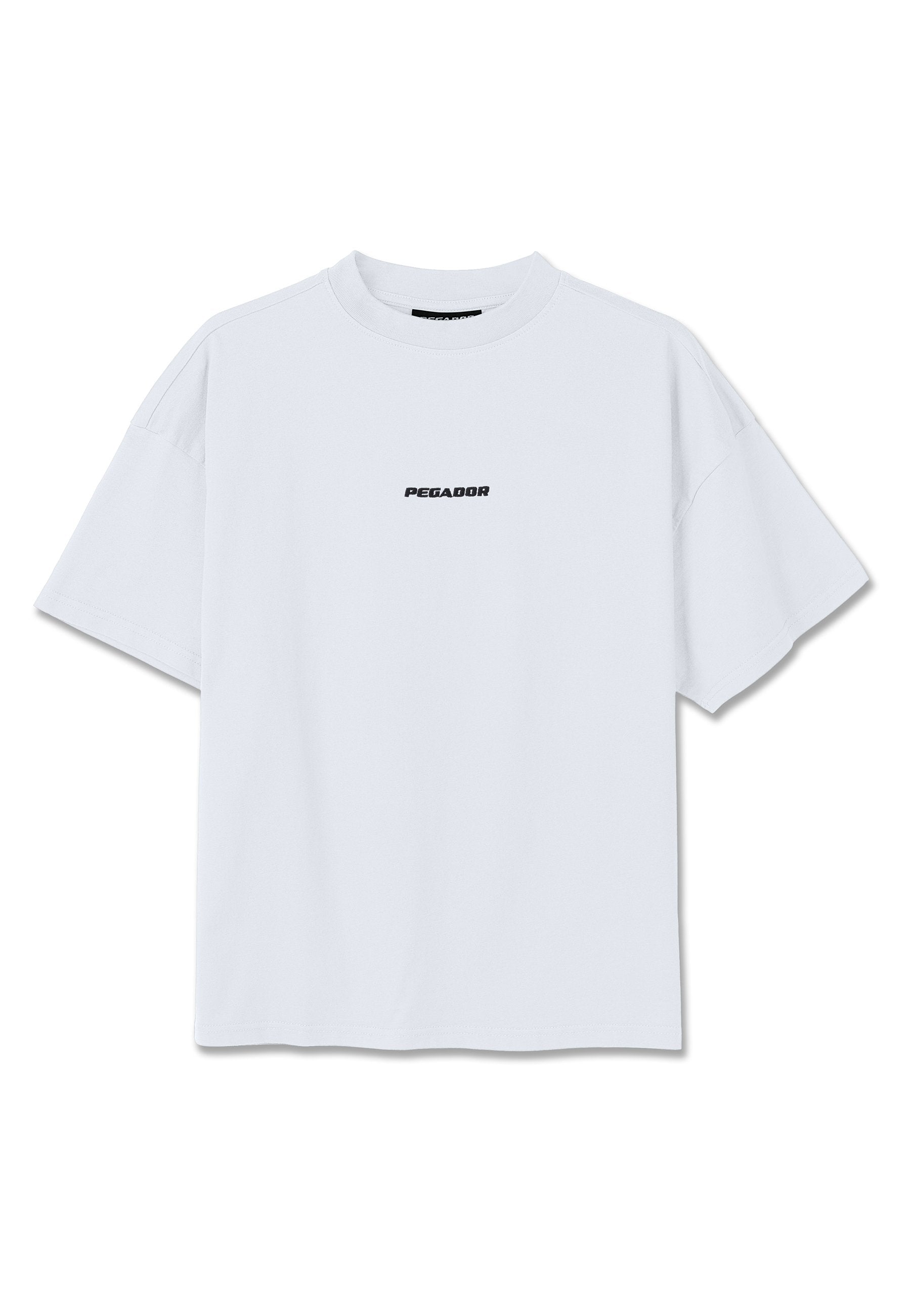 BRACY HEAVY OVERSIZED TEE - T-shirt basic - white/black