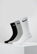 EVERYDAY CUSH CREW 3 PACK - Sportsokken - white black/dark grey heather black/black white