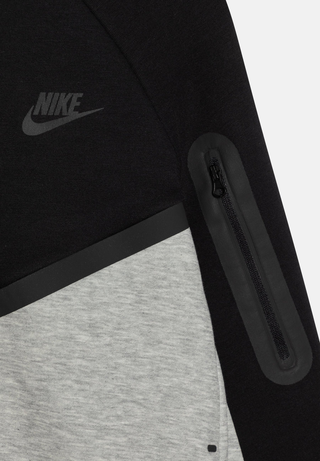 Sweater met rits - dark grey heather/black/white