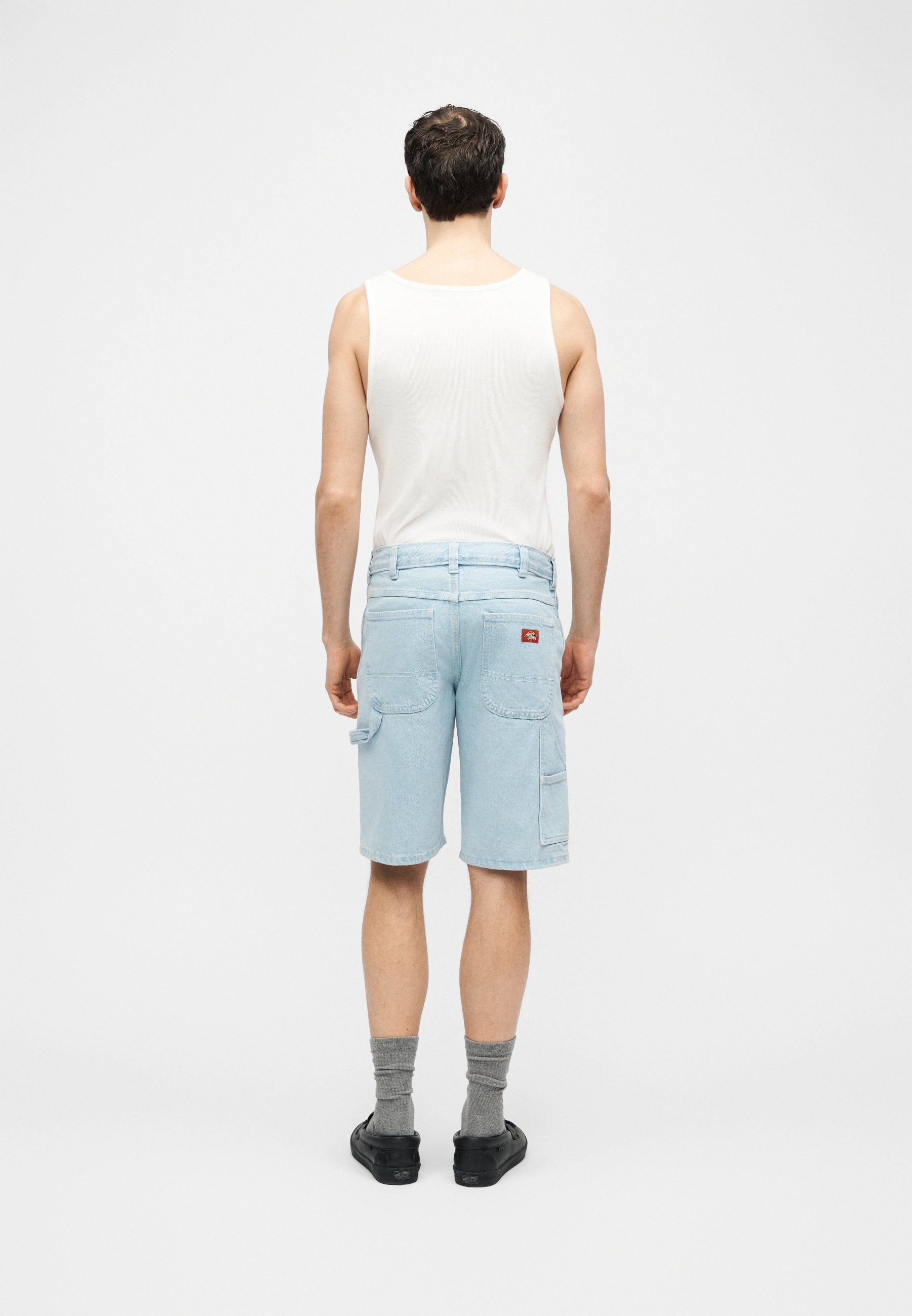 Jeansshort - light-blue denim