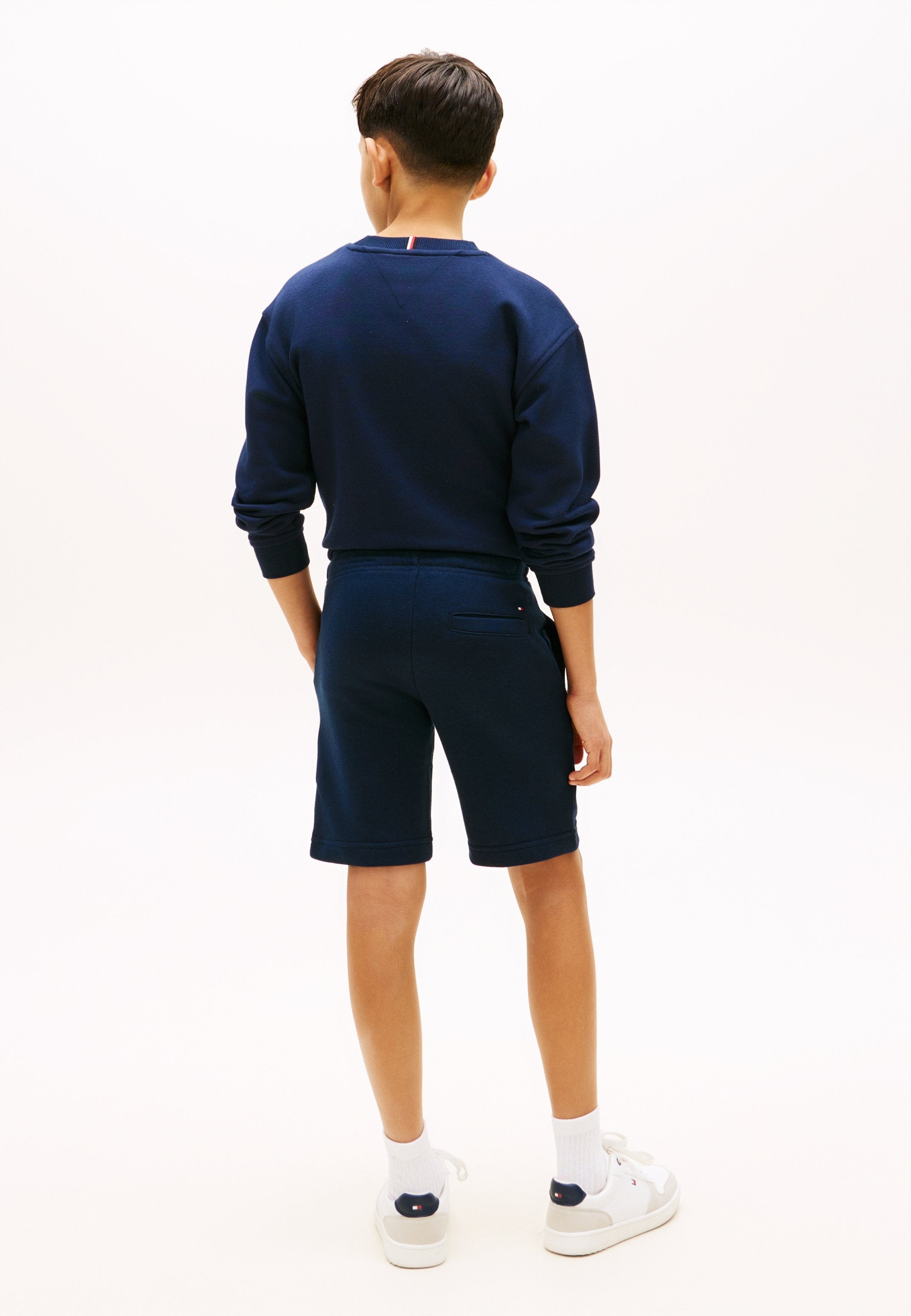 LOGO EMBROIDERY TERRY SWEAT SHORTS - Trainingsbroek - dark night navy