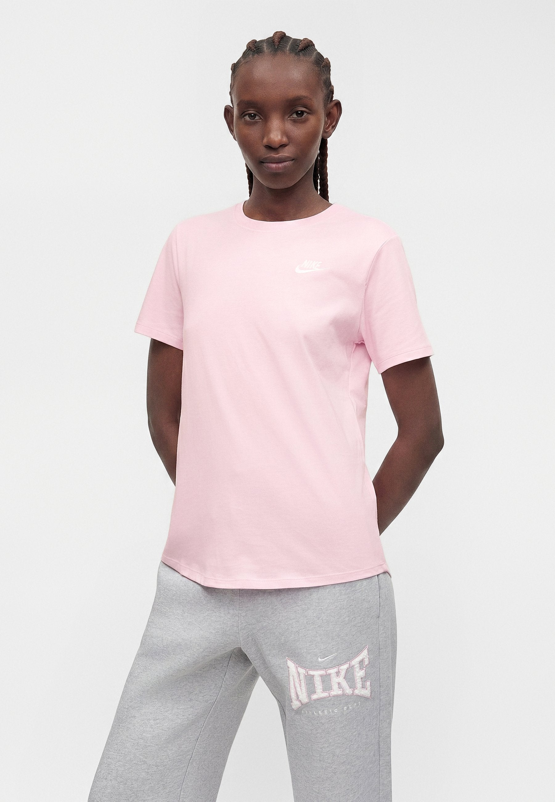 CLUB TEE - T-shirt basic - pink foam/white