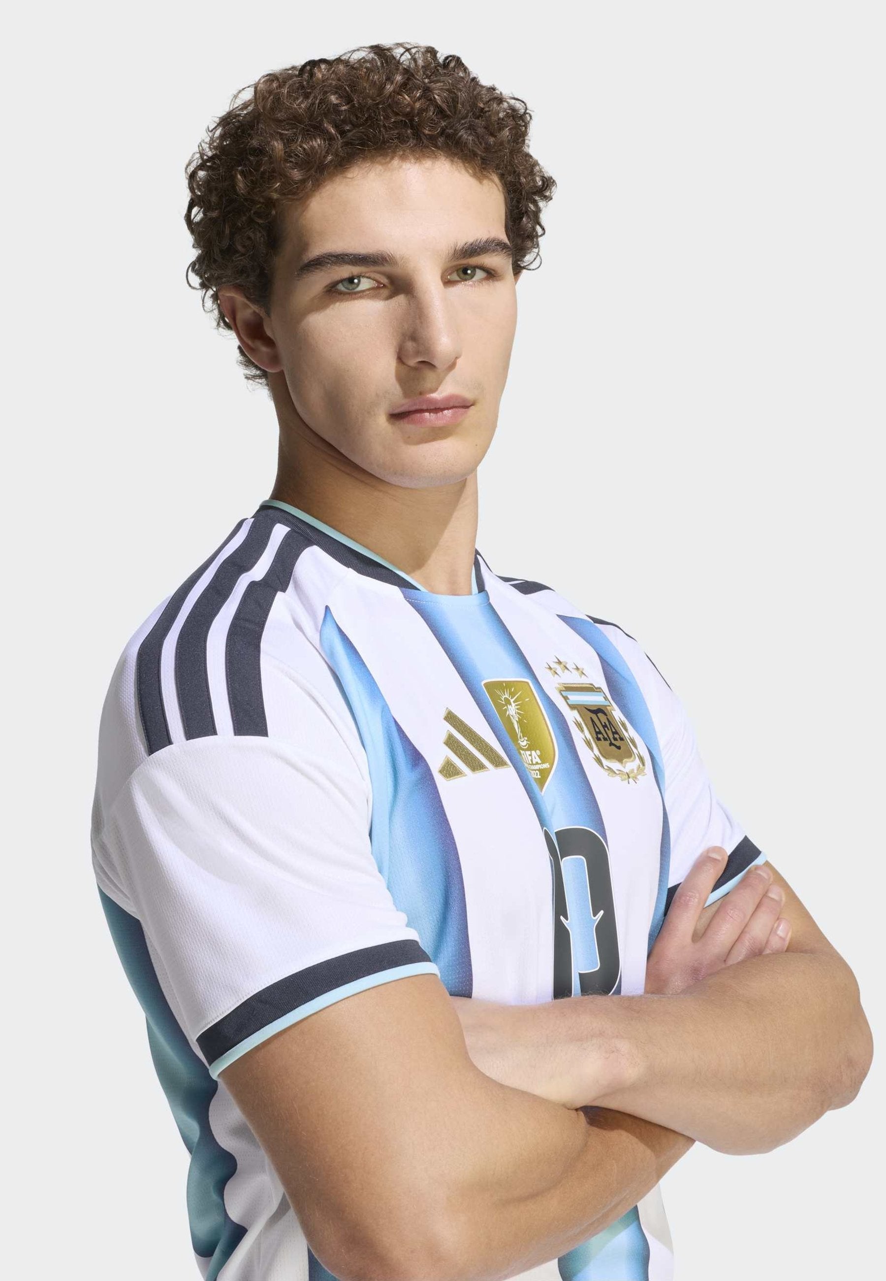 ARGENTINA 26 HOME MESSI - Voetbalshirt - Land - white icey blue light blue