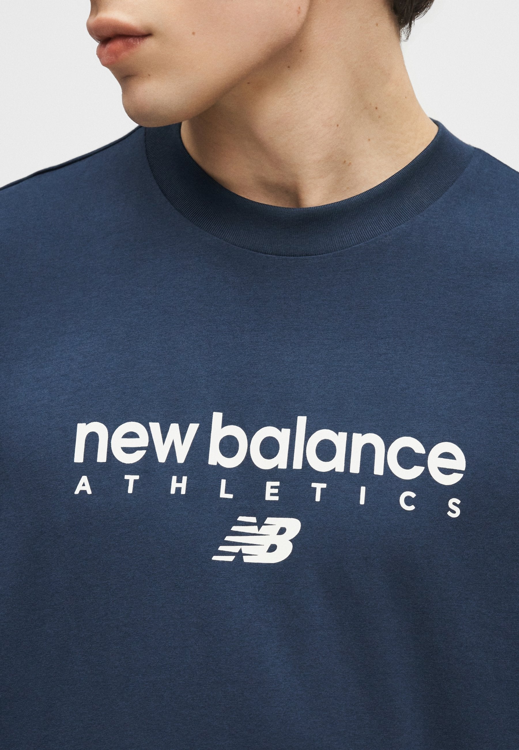 LINEAR GRAPHIC - T-shirt print - navy