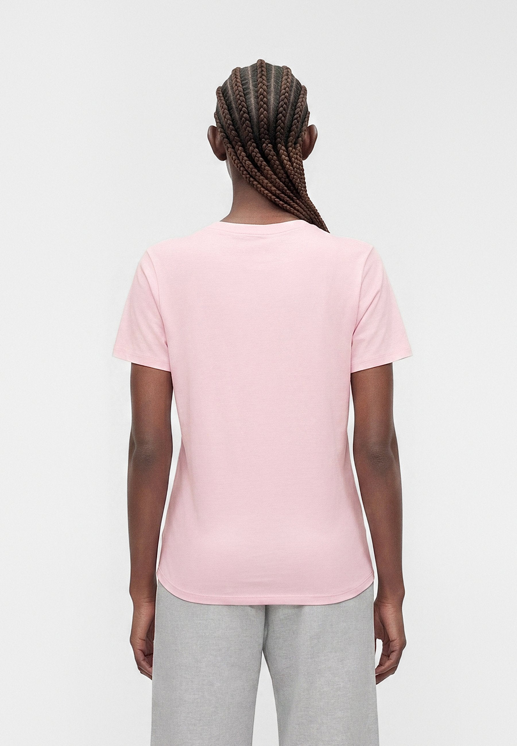 CLUB TEE - T-shirt basic - pink foam/white