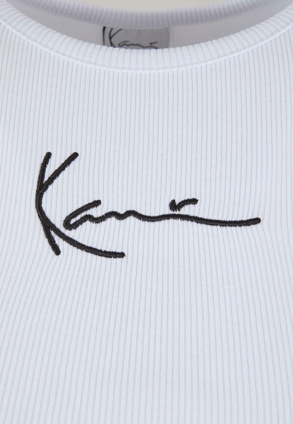 SMALL SIGNATURE ESSENTIAL RACER  - Top - white