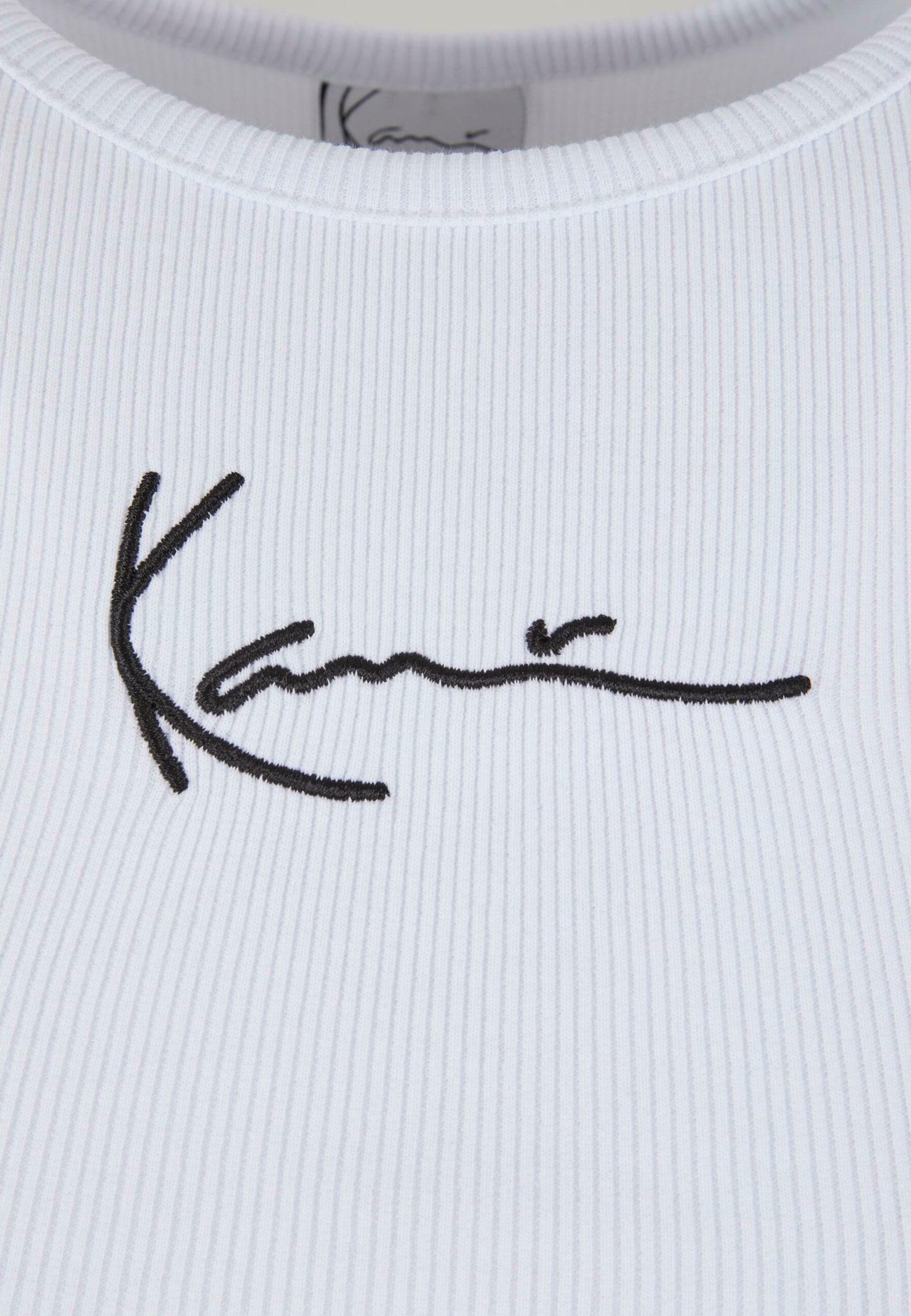 SMALL SIGNATURE ESSENTIAL RACER  - Top - white