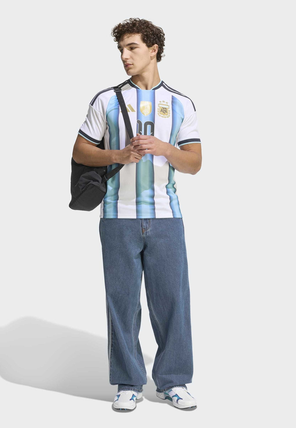 ARGENTINA 26 HOME MESSI - Voetbalshirt - Land - white icey blue light blue