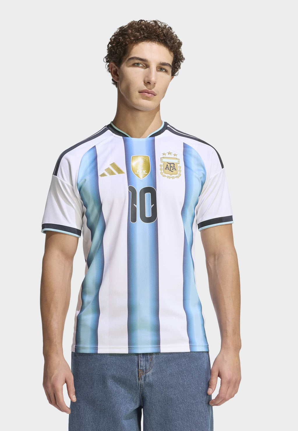 ARGENTINA 26 HOME MESSI - Voetbalshirt - Land - white icey blue light blue