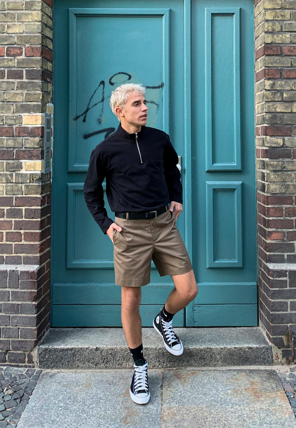 EVERYDAY CUSH CREW 3 PACK - Sportsokken - white black/dark grey heather black/black white
