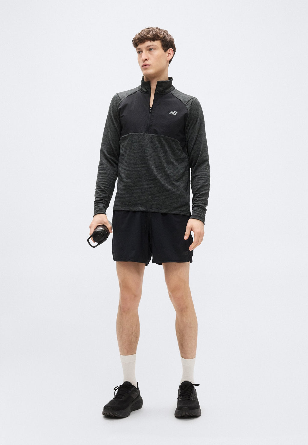 RC ESSENTIAL SHORT 5" - Korte broeken - black/slate grey