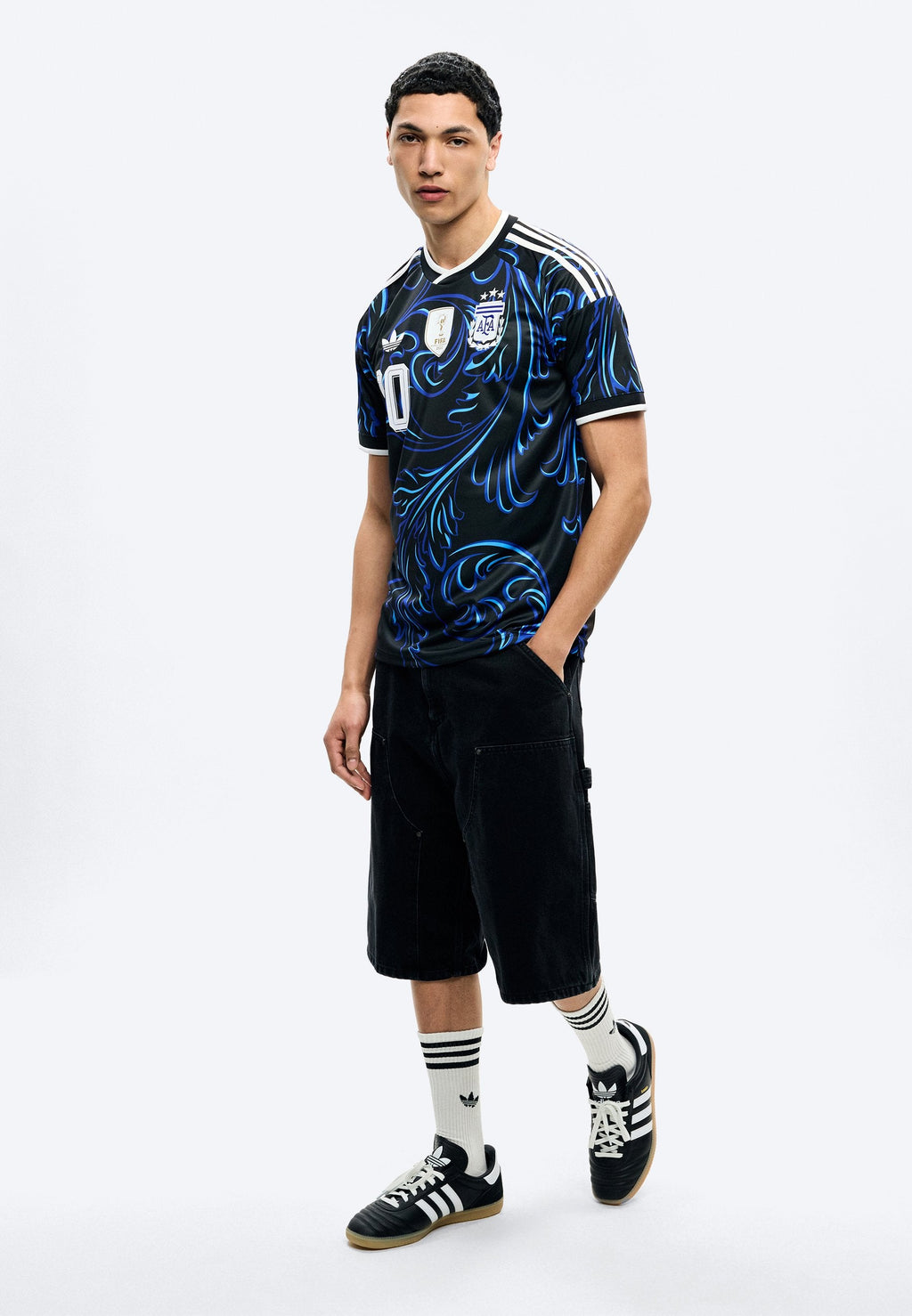 ARGENTINA 26 AWAY MESSI - Voetbalshirt - black/lucid blue/blue burst