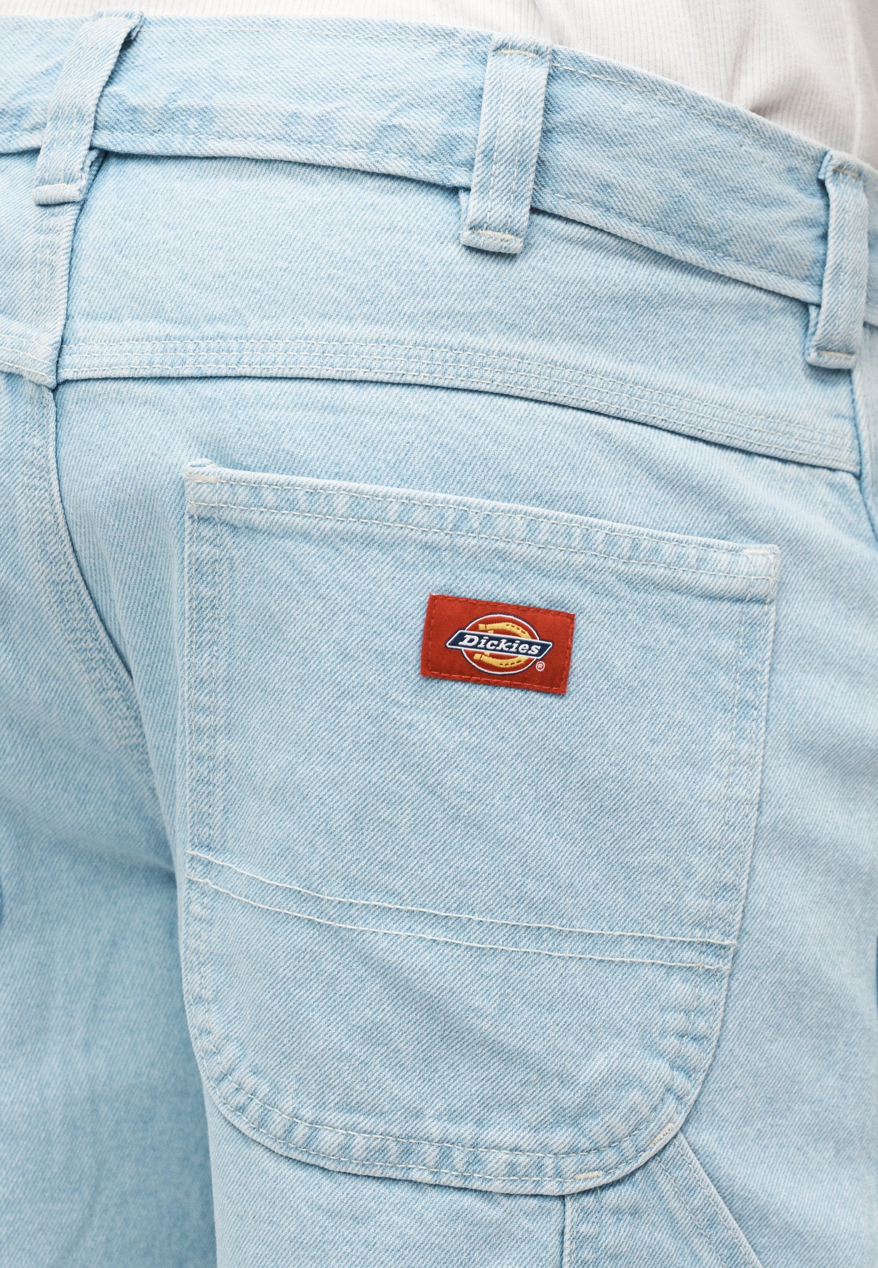 Jeansshort - light-blue denim