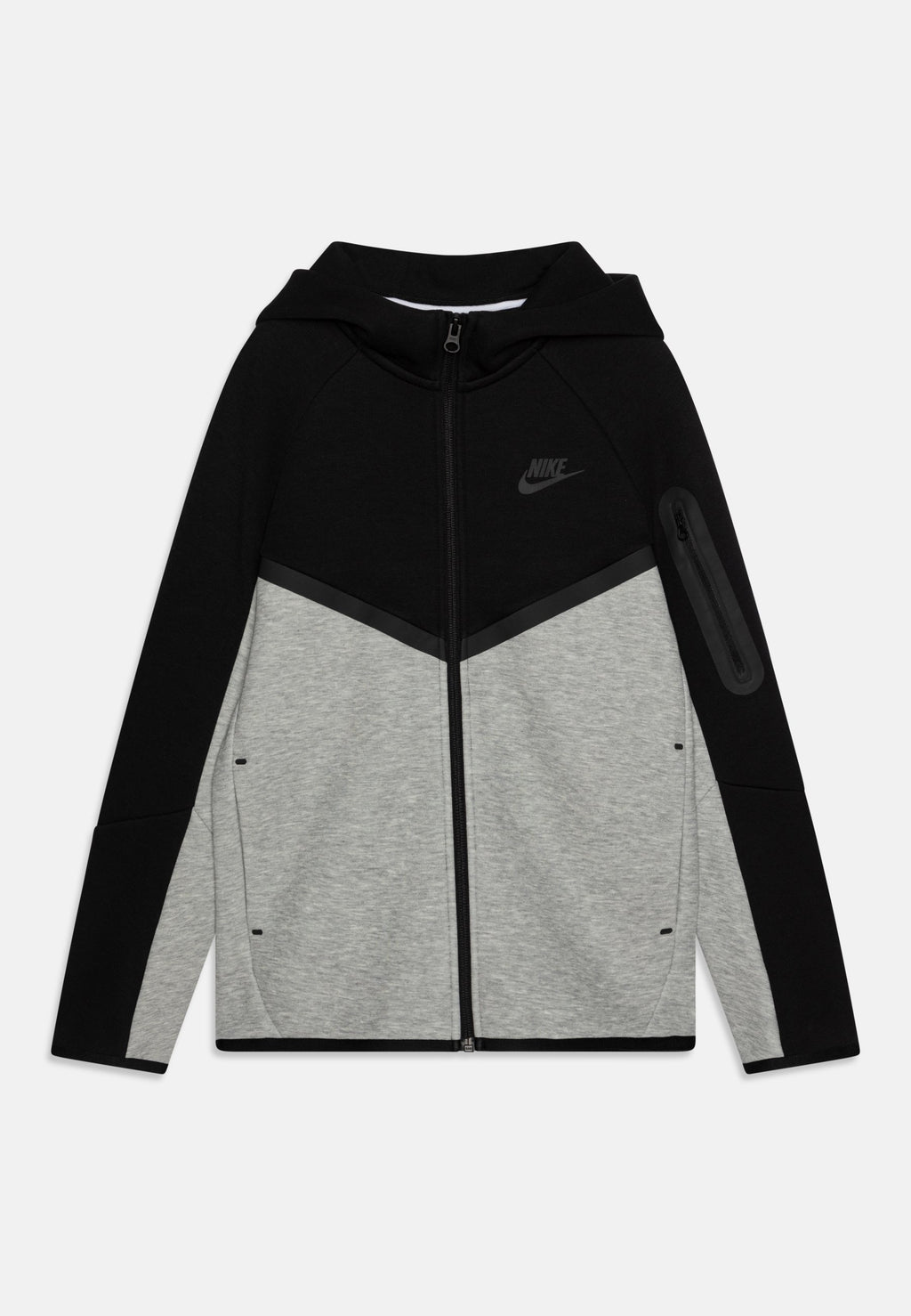 Sweater met rits - dark grey heather/black/white