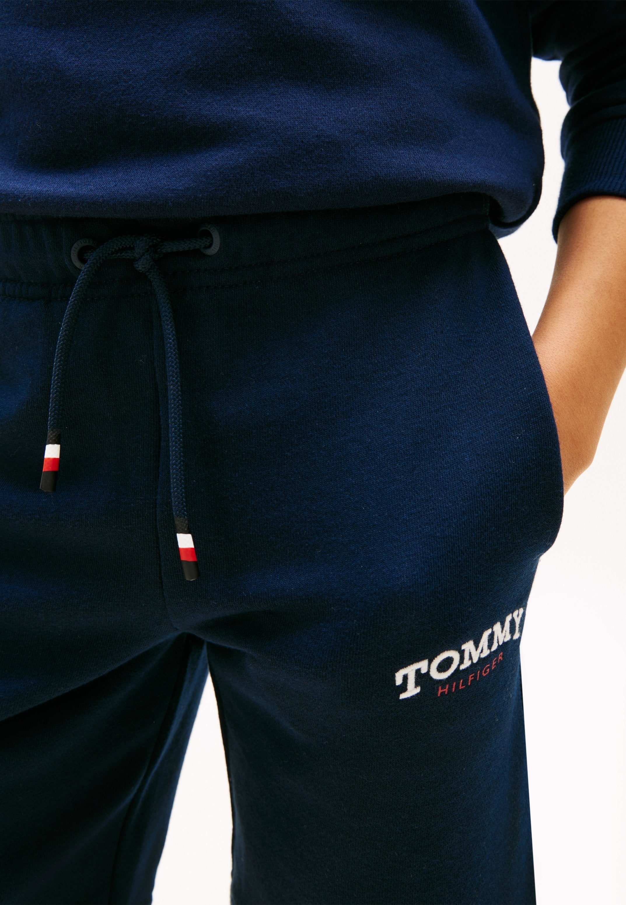LOGO EMBROIDERY TERRY SWEAT SHORTS - Trainingsbroek - dark night navy