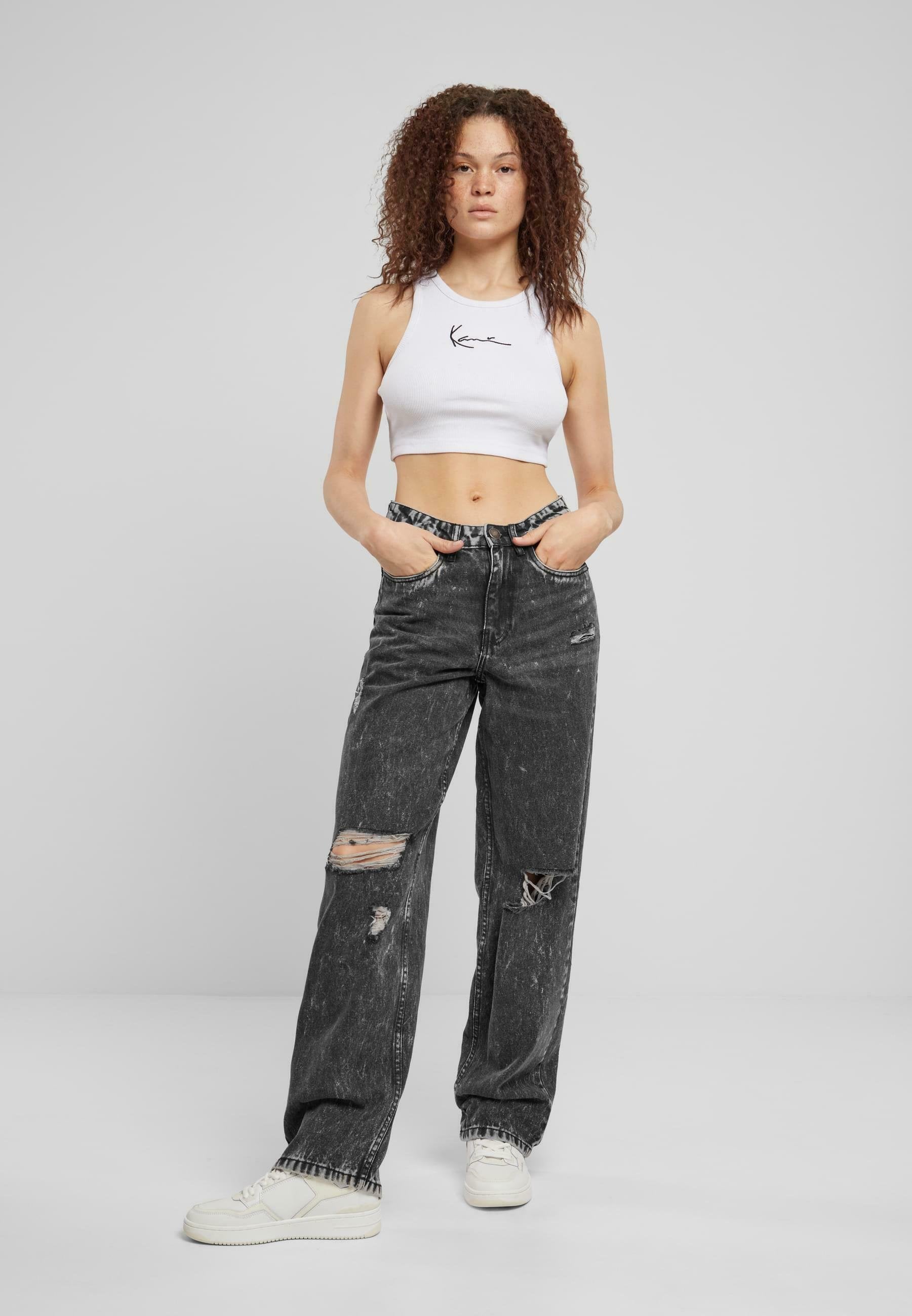 SMALL SIGNATURE ESSENTIAL RACER  - Top - white