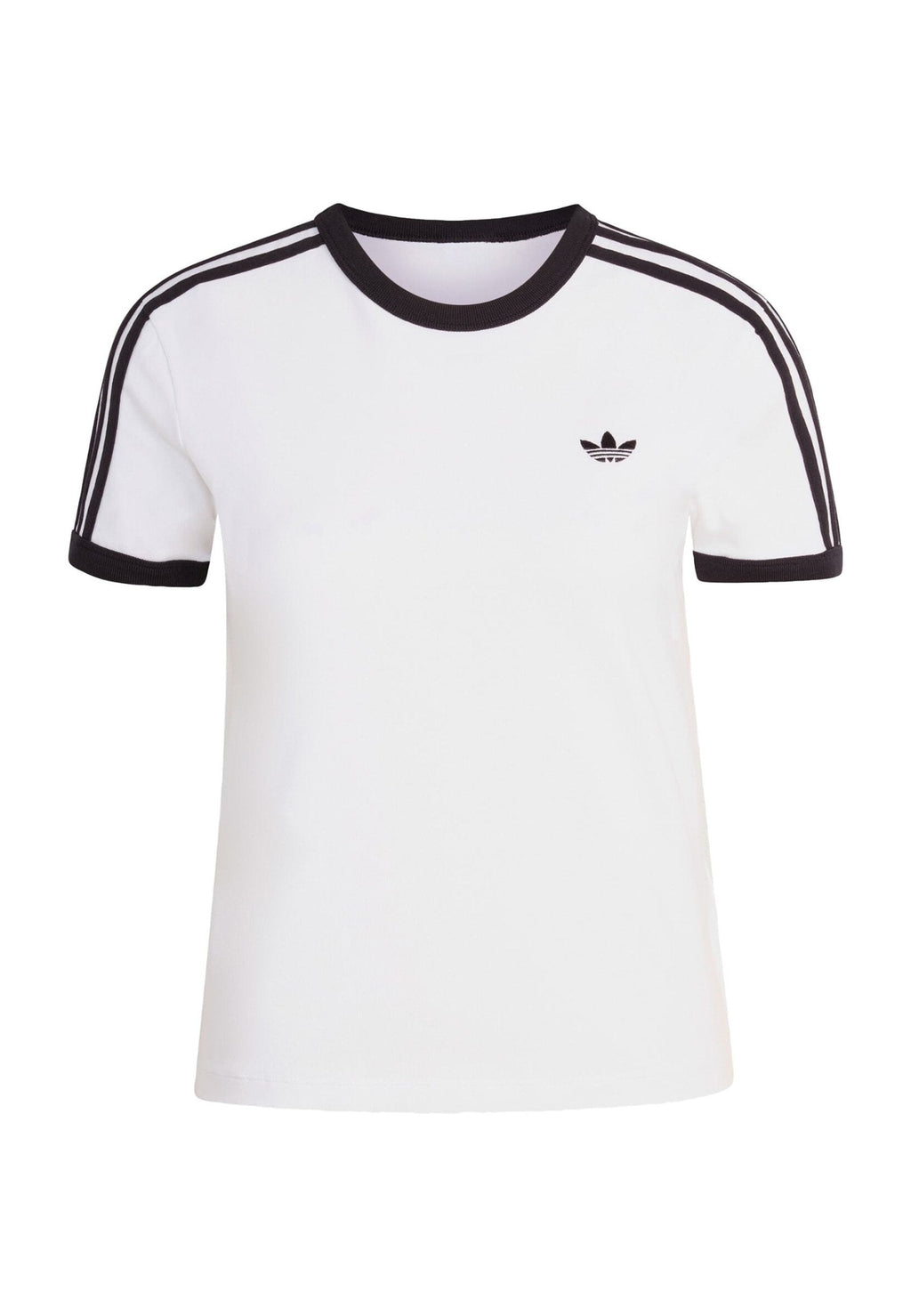 3-STRIPES SLIM T-SHIRT - T-shirt print - white black