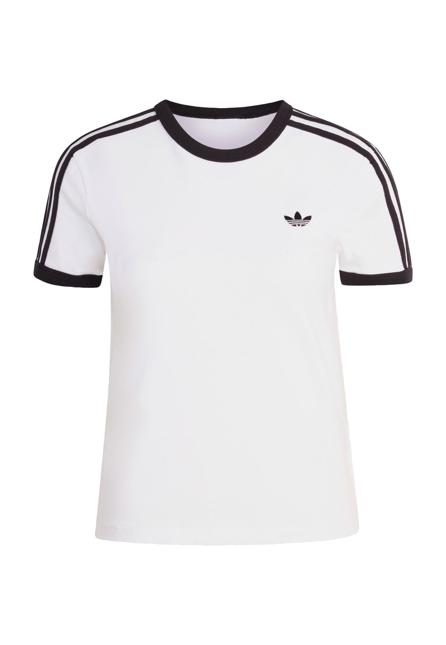 3-STRIPES SLIM T-SHIRT - T-shirt print - white black