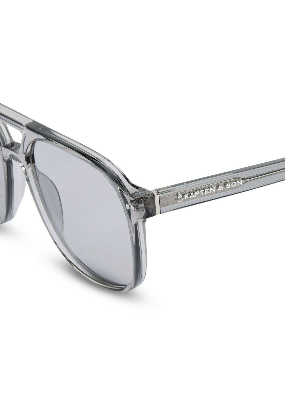 ZURICH OVERSIZE - Zonnebril - transparent grey