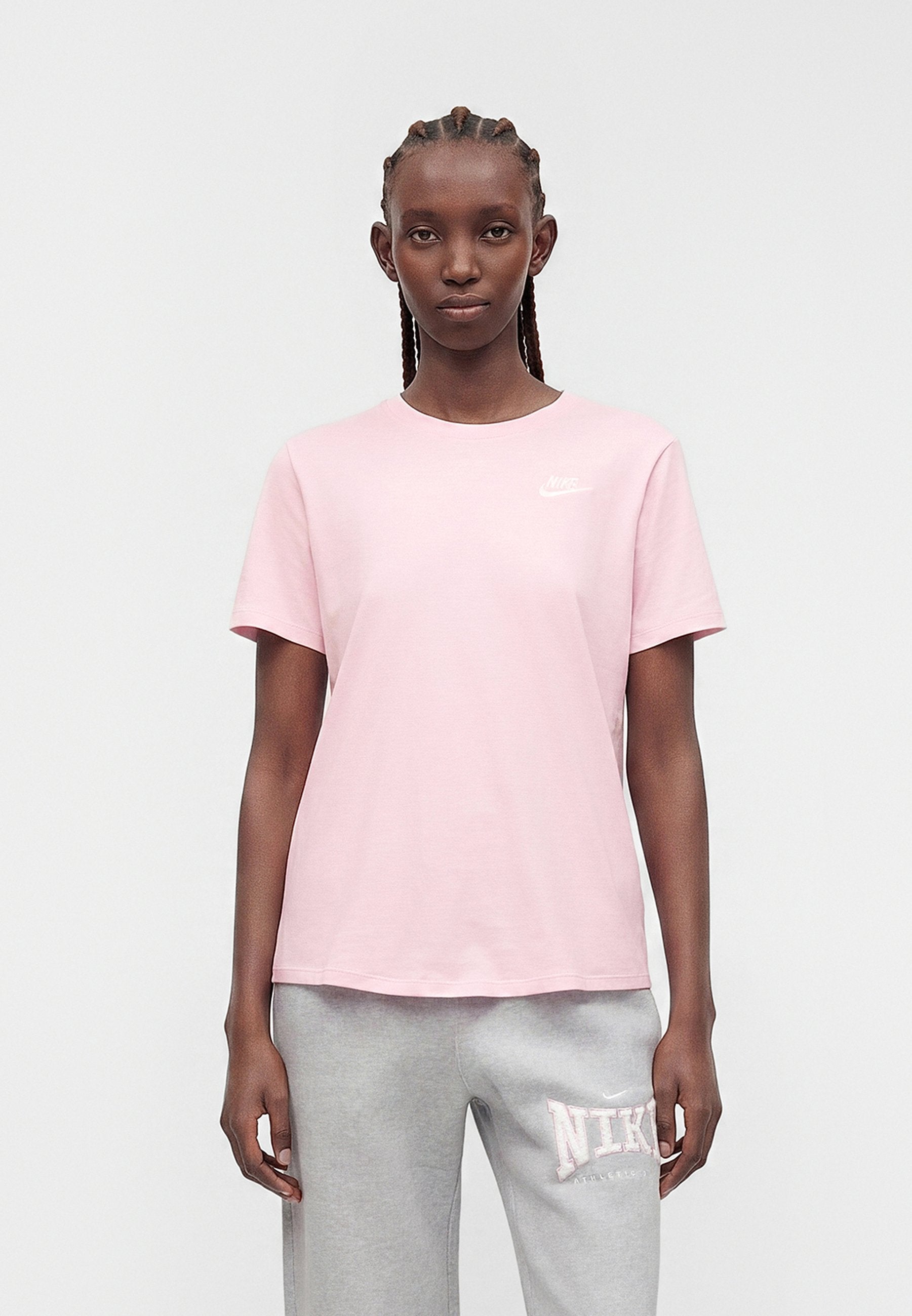 CLUB TEE - T-shirt basic - pink foam/white