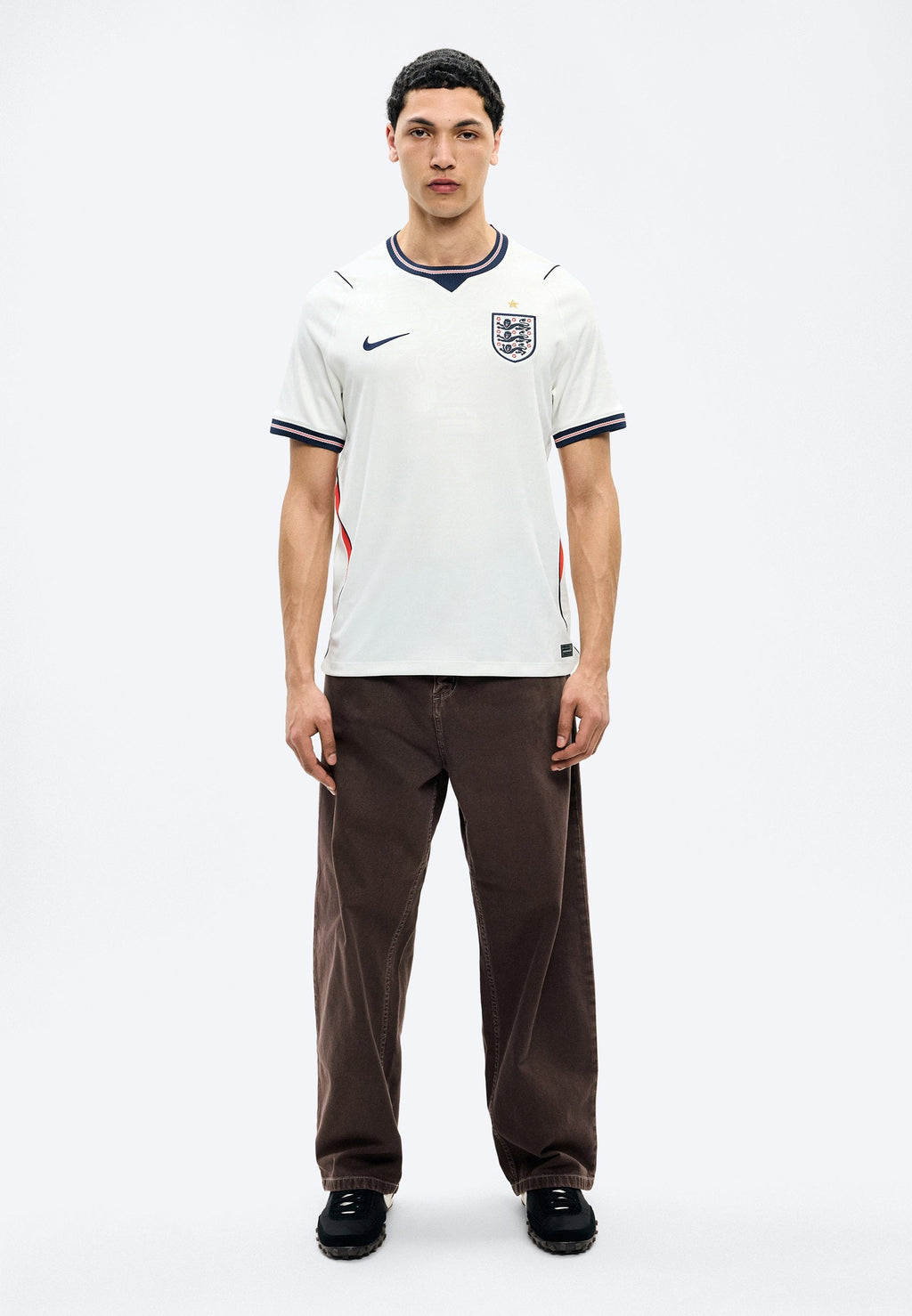 ENGLAND 2026/27 STADIUM HOME - Voetbalshirt - white/speed red/obsidian