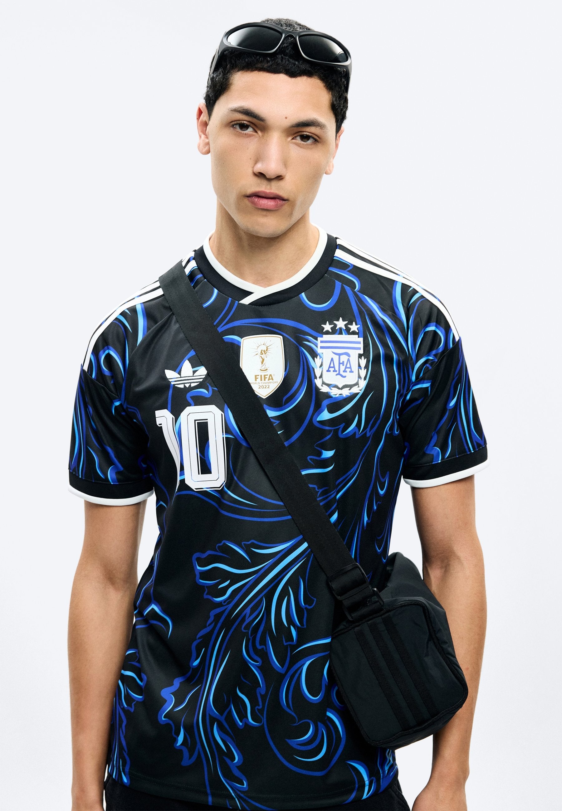 ARGENTINA 26 AWAY MESSI - Voetbalshirt - black/lucid blue/blue burst