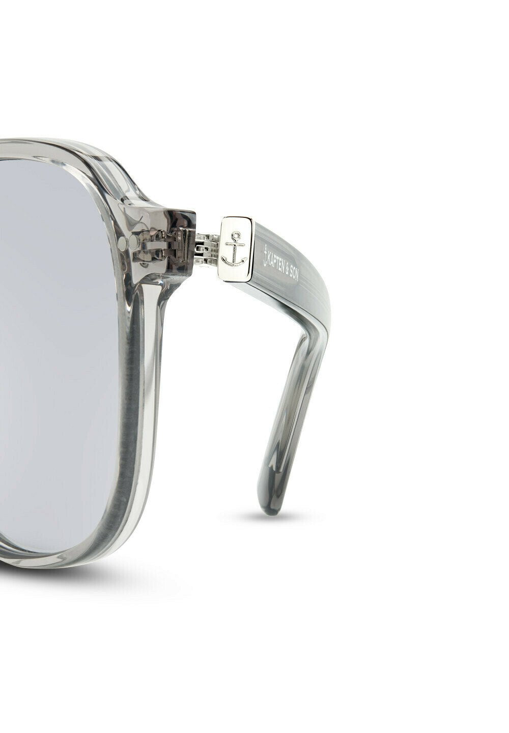 ZURICH OVERSIZE - Zonnebril - transparent grey