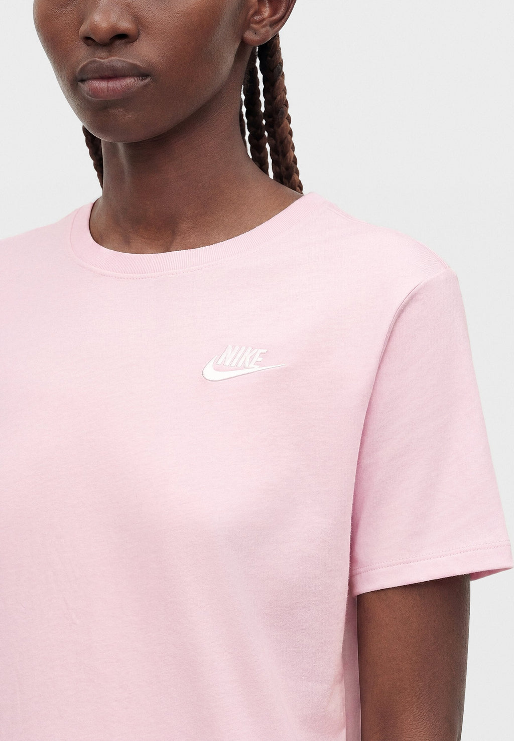CLUB TEE - T-shirt basic - pink foam/white