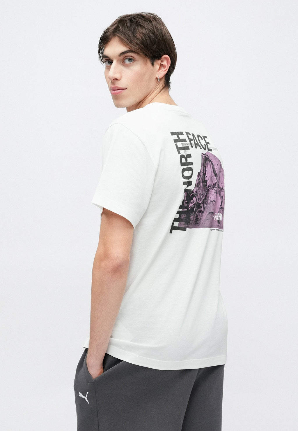 HALF DOME PHOTO REGULAR SHORT SLEEVE TEE GRAPHIC - T-shirt print - white
