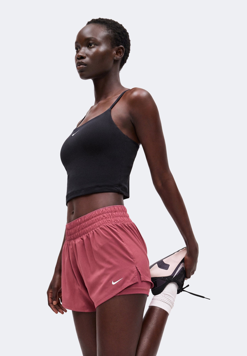 ONE SHORT - Korte broeken - pink smoke/white