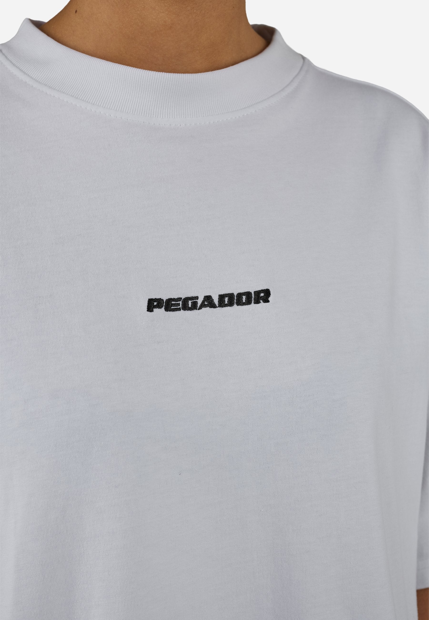 BRACY HEAVY OVERSIZED TEE - T-shirt basic - white/black
