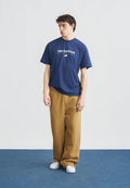 LINEAR GRAPHIC - T-shirt print - navy