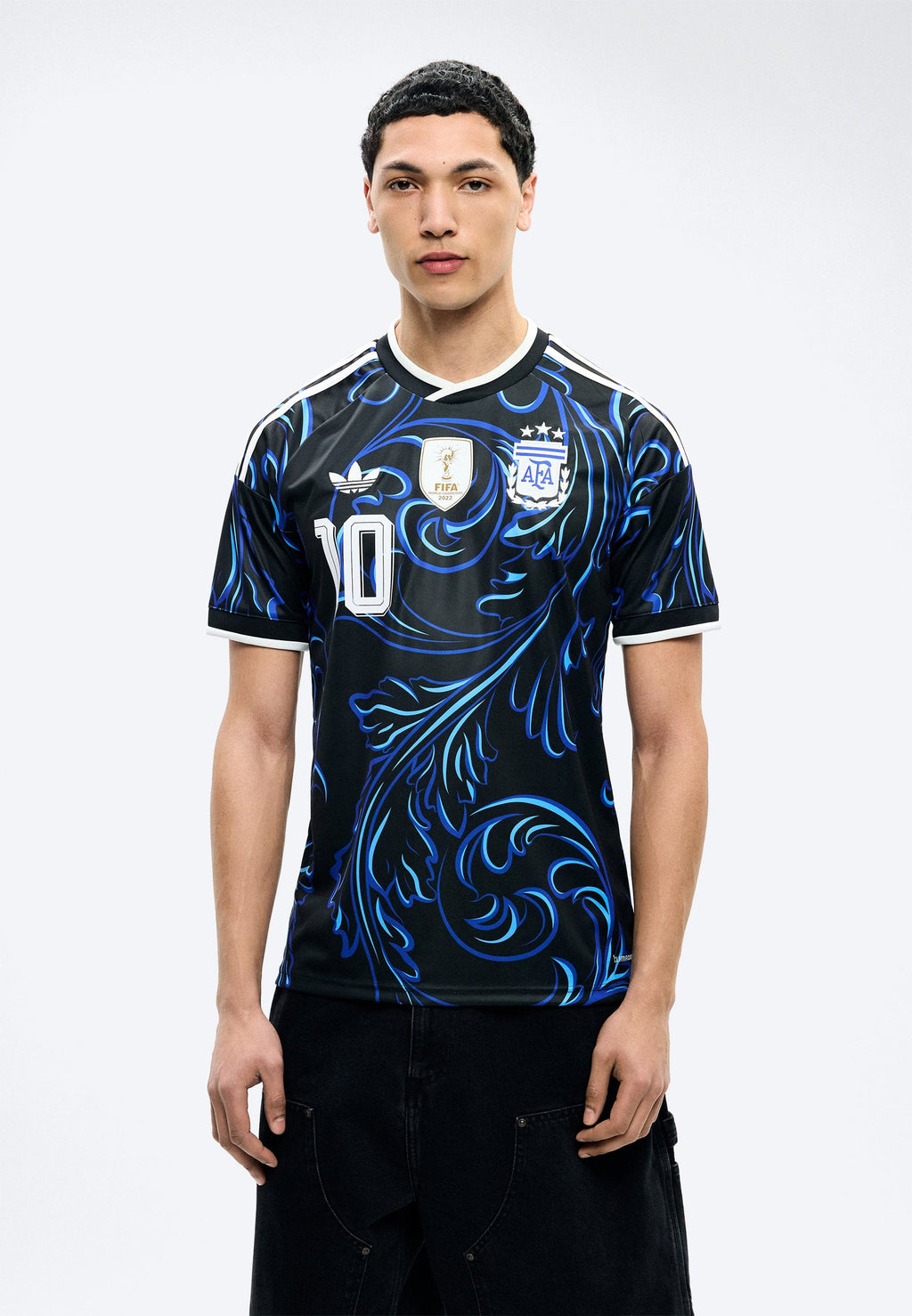 ARGENTINA 26 AWAY MESSI - Voetbalshirt - black/lucid blue/blue burst