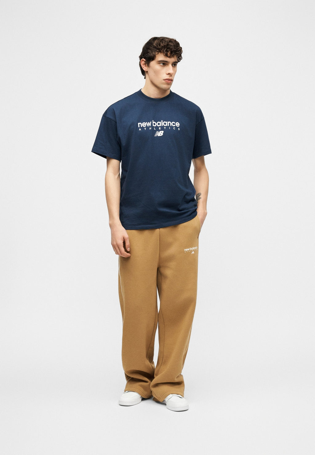 LINEAR GRAPHIC - T-shirt print - navy