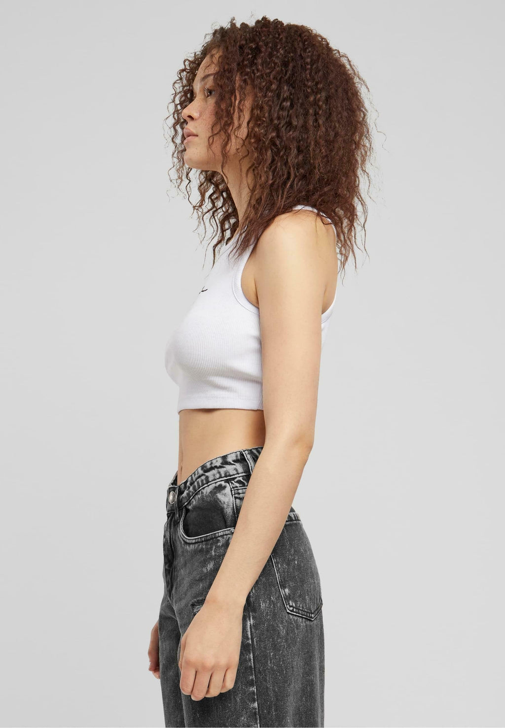 SMALL SIGNATURE ESSENTIAL RACER  - Top - white