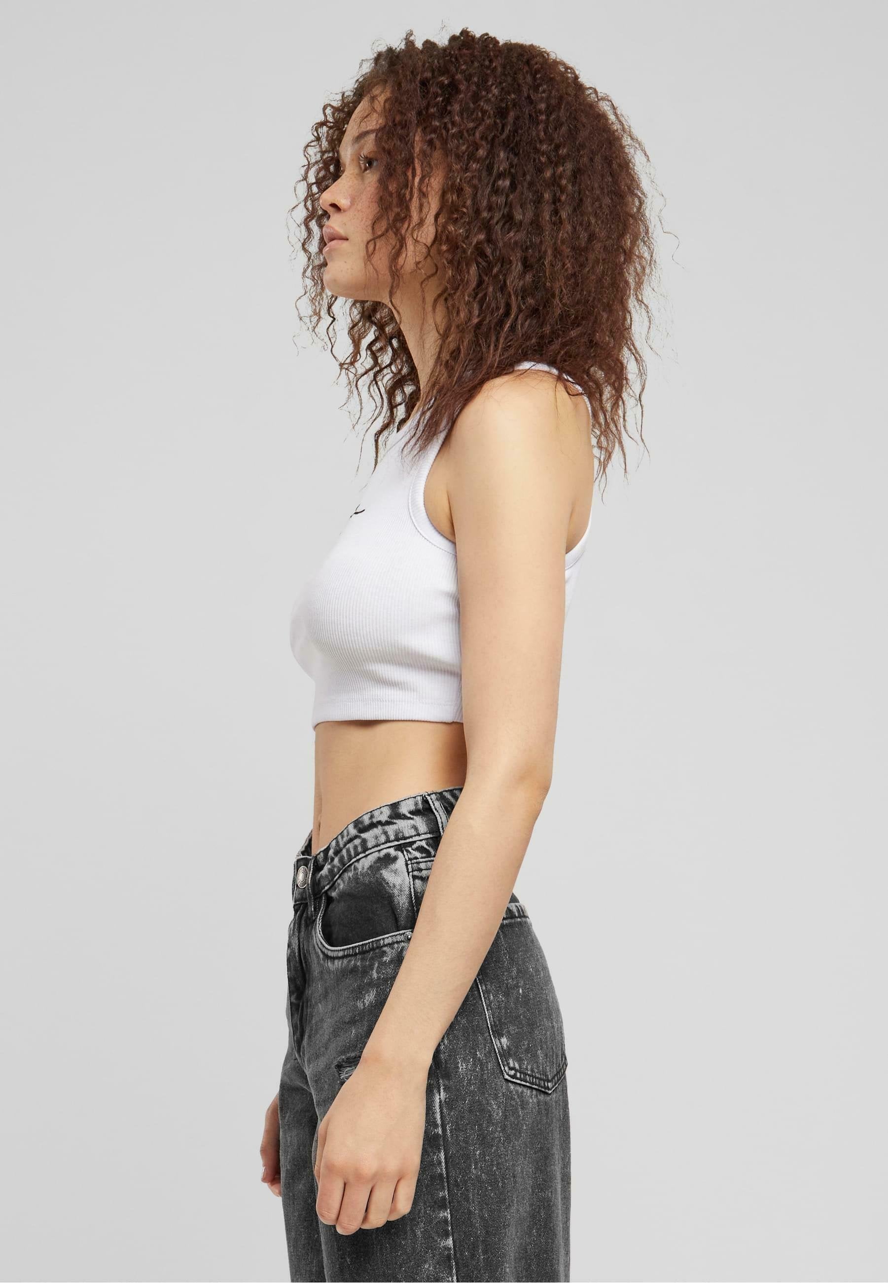SMALL SIGNATURE ESSENTIAL RACER  - Top - white