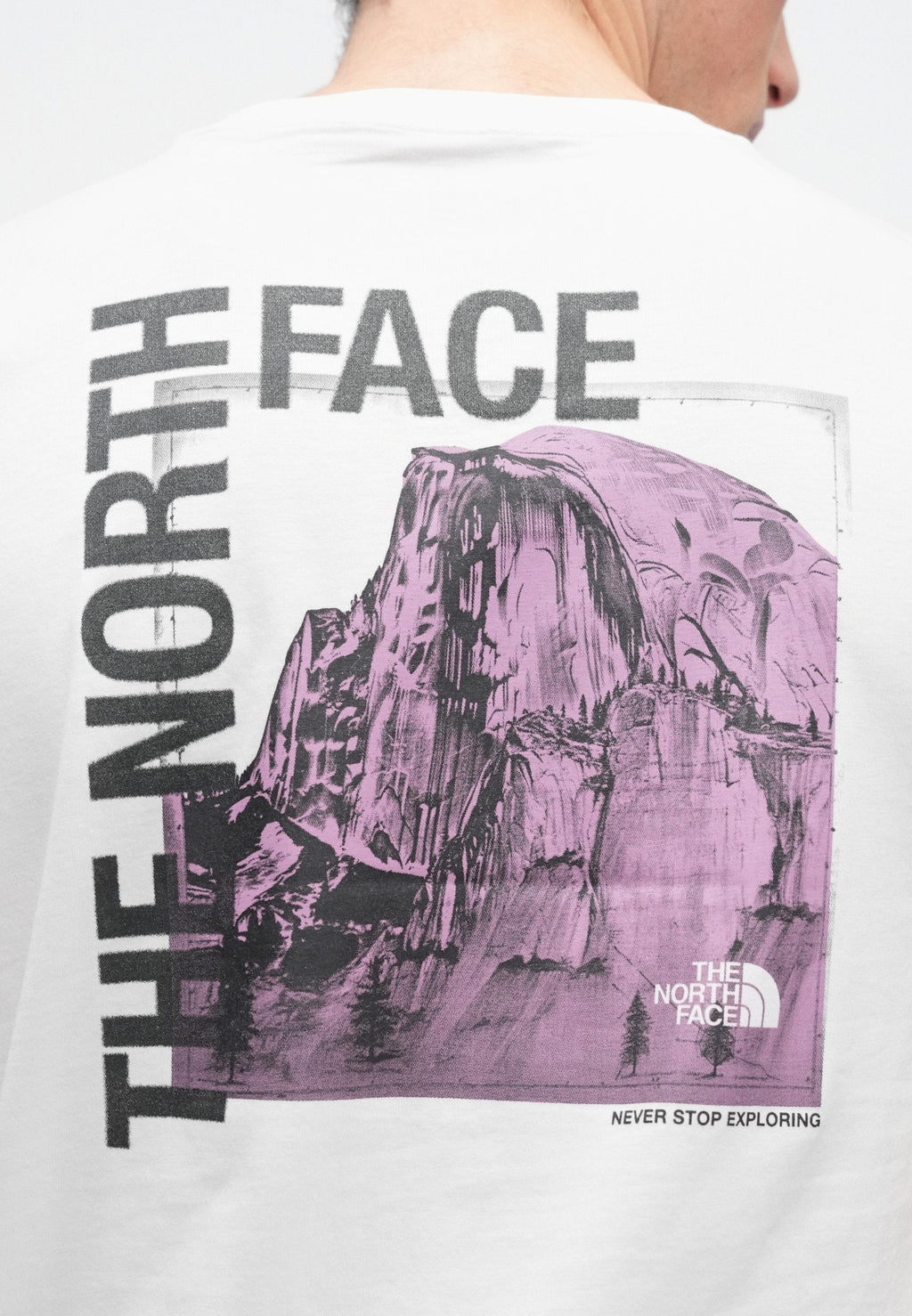 HALF DOME PHOTO REGULAR SHORT SLEEVE TEE GRAPHIC - T-shirt print - white