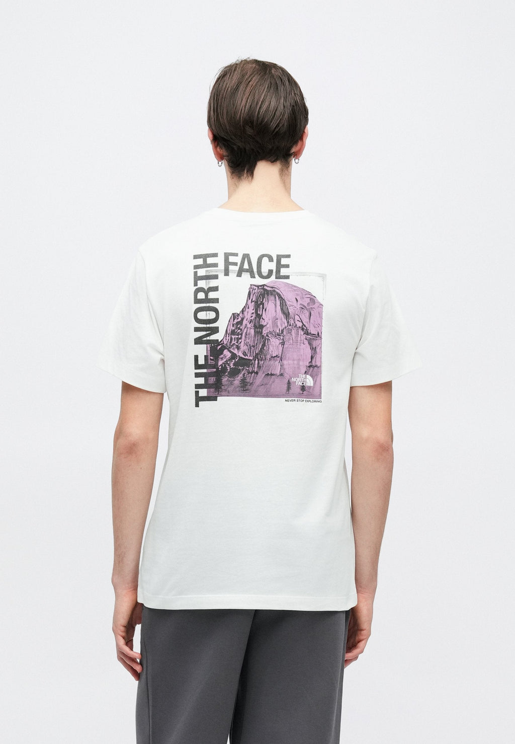 HALF DOME PHOTO REGULAR SHORT SLEEVE TEE GRAPHIC - T-shirt print - white