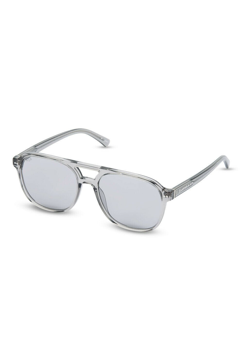 ZURICH OVERSIZE - Zonnebril - transparent grey