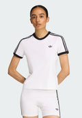 3-STRIPES SLIM T-SHIRT - T-shirt print - white black